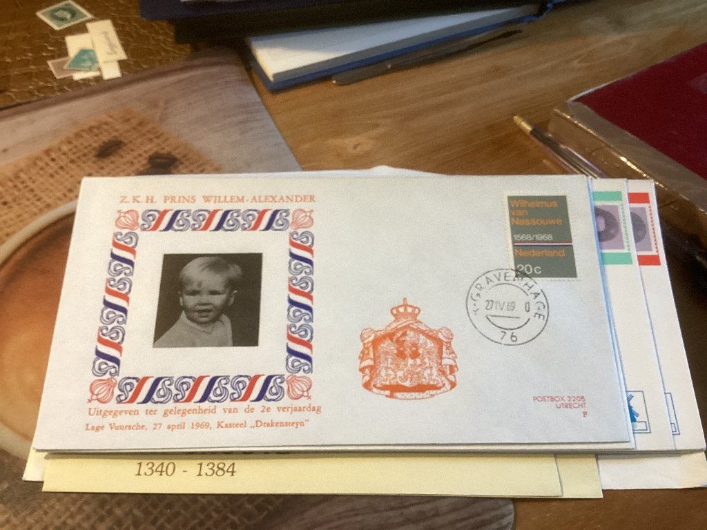 No3526 koninklijk 27-4-1969 Nederland jaargangen fdc 1963, Verzenden, Onbeschreven, Nederland