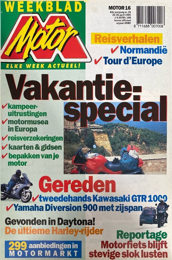 Weekblad Motor - Vakantie Special (1995), Algemeen, Ophalen of Verzenden, Onbekend, Gelezen