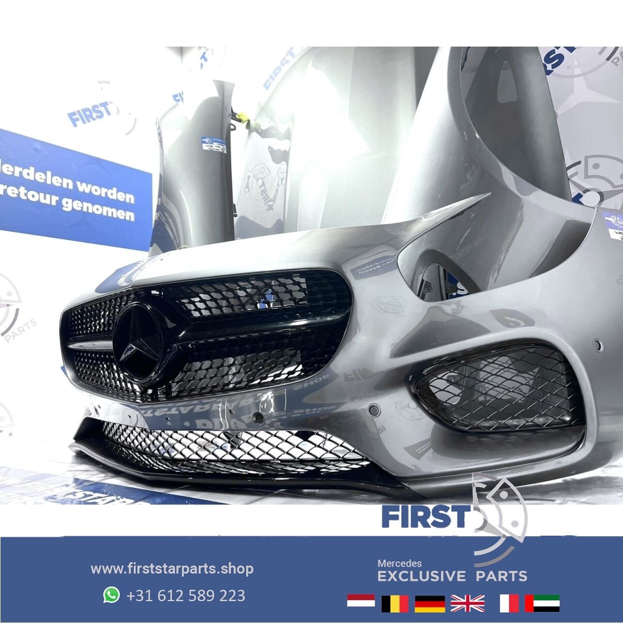 C190 R190 AMG GT VOORKOP Mercedes W190 2016-2024 GT63 ORIGIN, Auto-onderdelen, Gebruikt, -, Voor, Ophalen of Verzenden