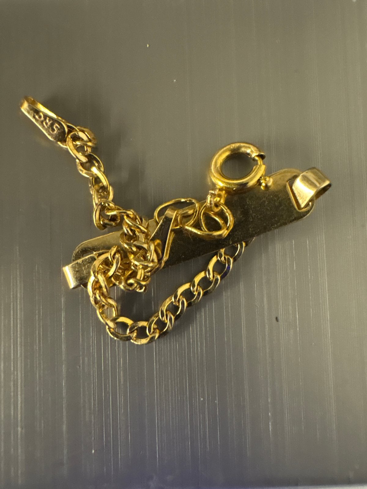 Gouden armband met naamplaatje, 14 karaat, 2,11 gram, Ophalen, Zo goed als nieuw, Goud, Goud