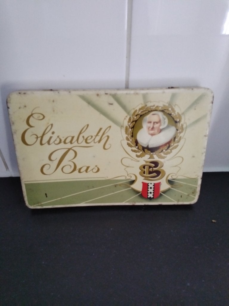 Oud sigaren blik Amsterdam Elisabeth BAS, Verzamelen, Ophalen of Verzenden, Gebruikt, Overige