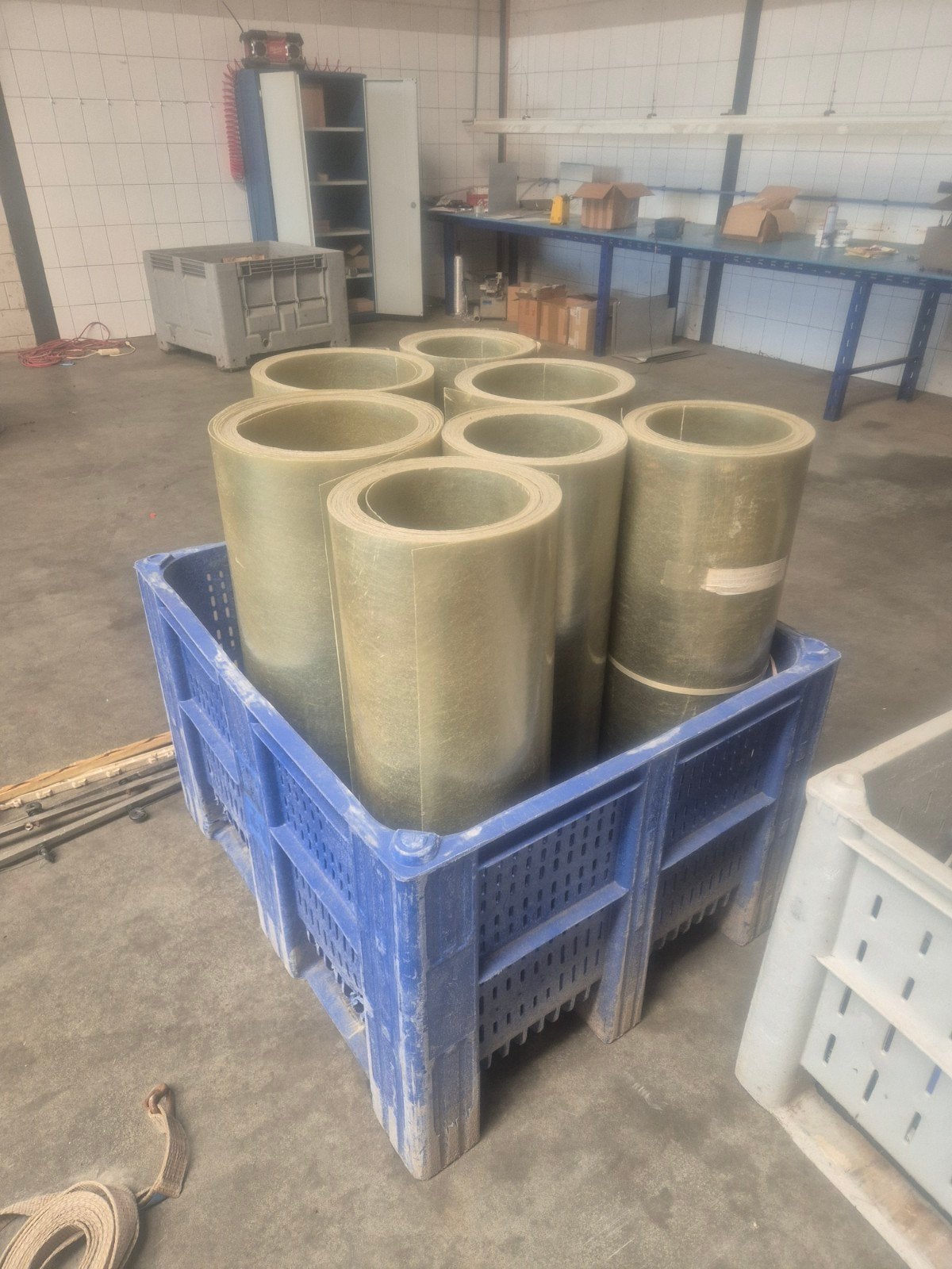 Polyester op rol voor lichtstraten en lichtkoepels, 1m breed, Ophalen, Nieuw, Overige materialen, Minder dan 20 mm