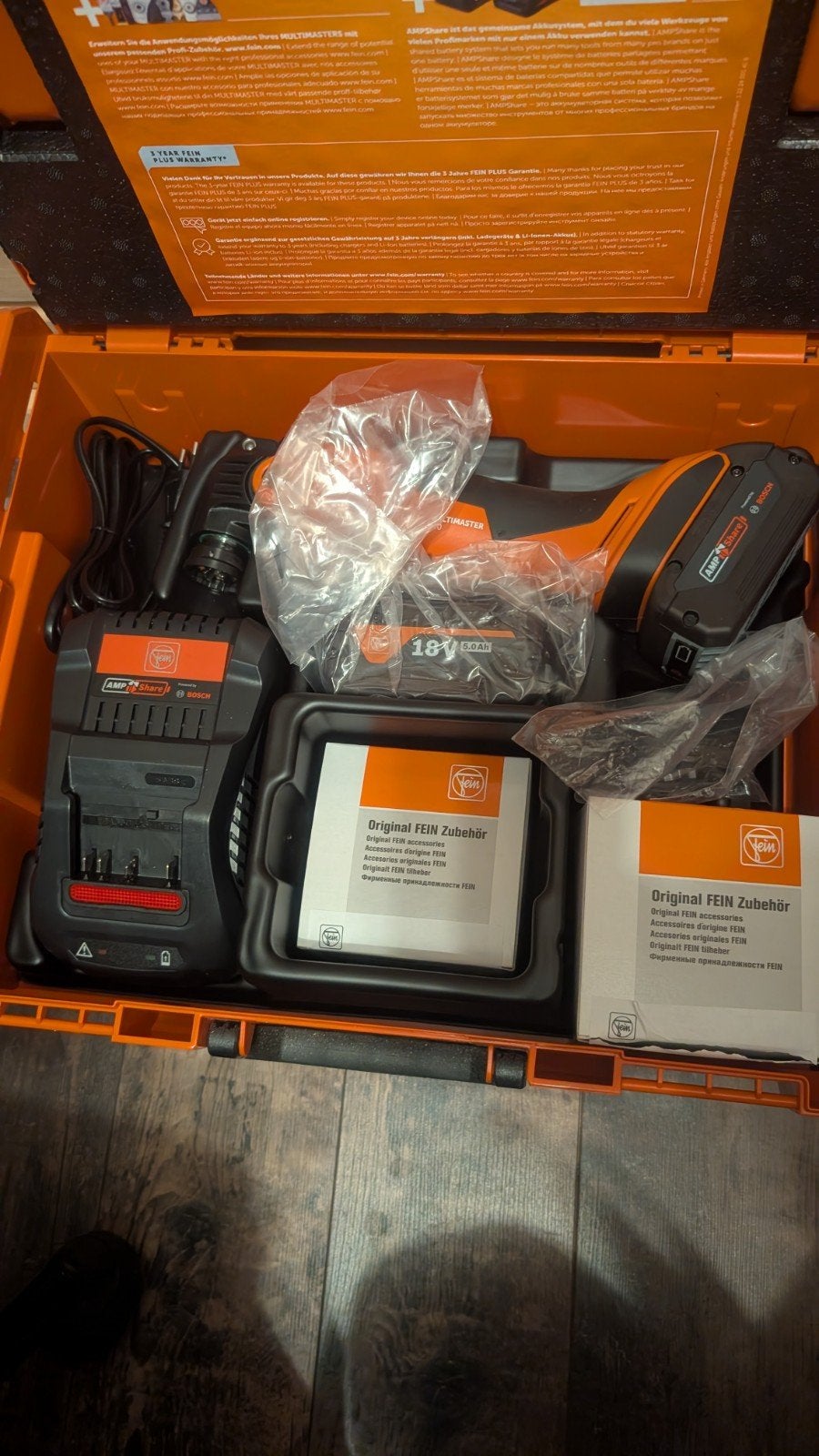 Fein Multimaster 700 met 2x 18V 5.0Ah accu en lader, Ophalen, Nieuw