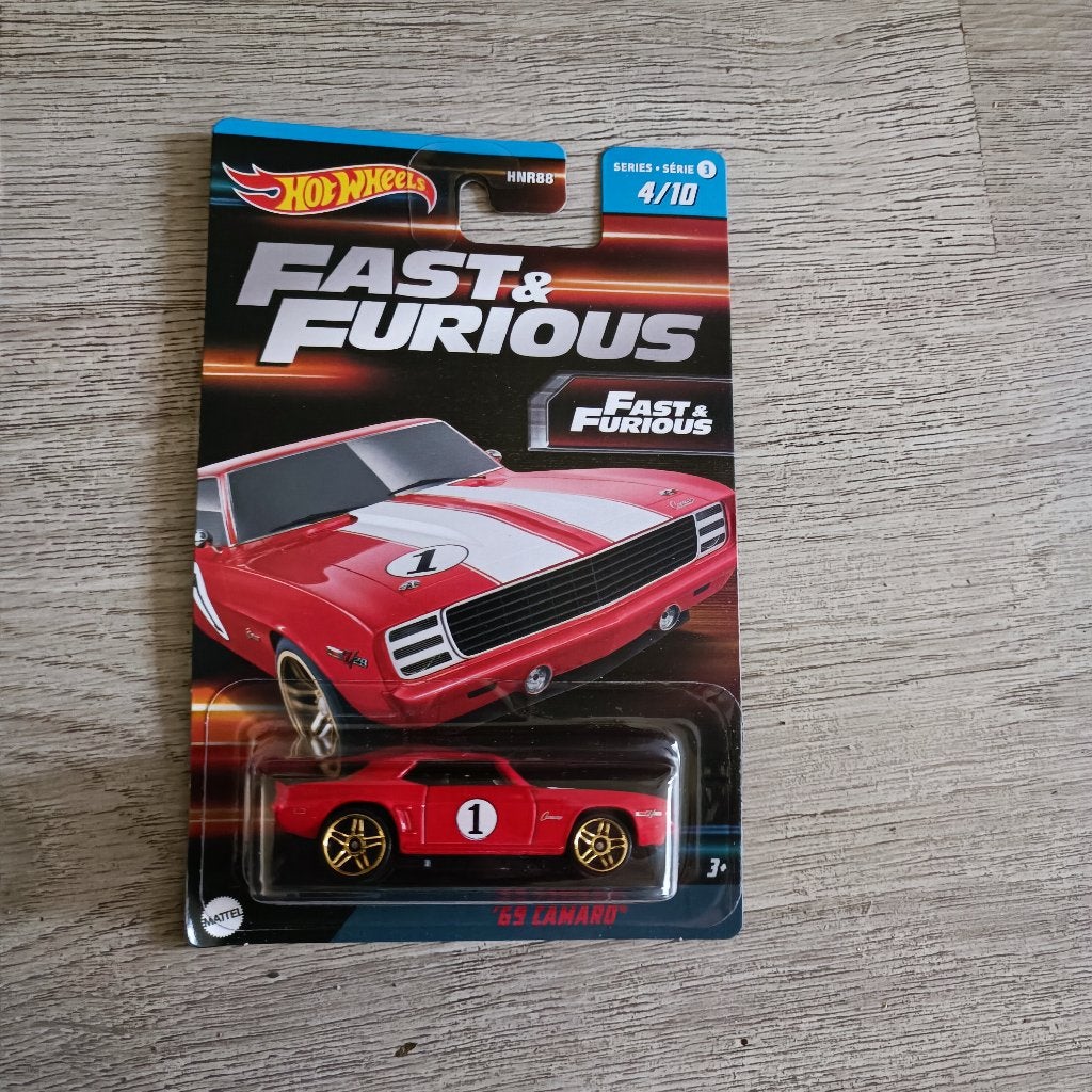 Hot Wheels Fast & Furious '69 Camaro 4/10 mattel serie 3, Ophalen of Verzenden, Nieuw, Auto