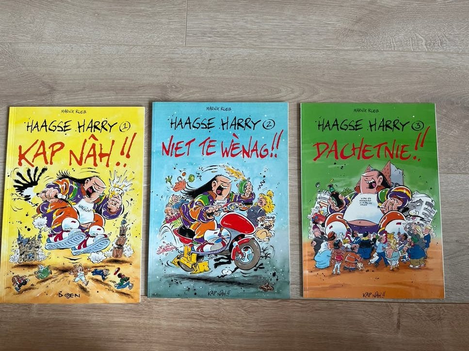 Haagse Harry Stripboeken - Complete Reeks (3 delen), Complete serie of reeks, Ophalen of Verzenden, Zo goed als nieuw