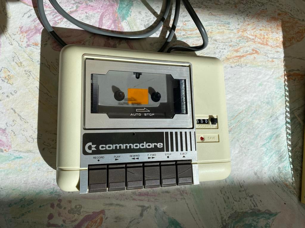 Commodore 64 met Datasette en Boeken - Vintage Computer, Ophalen of Verzenden