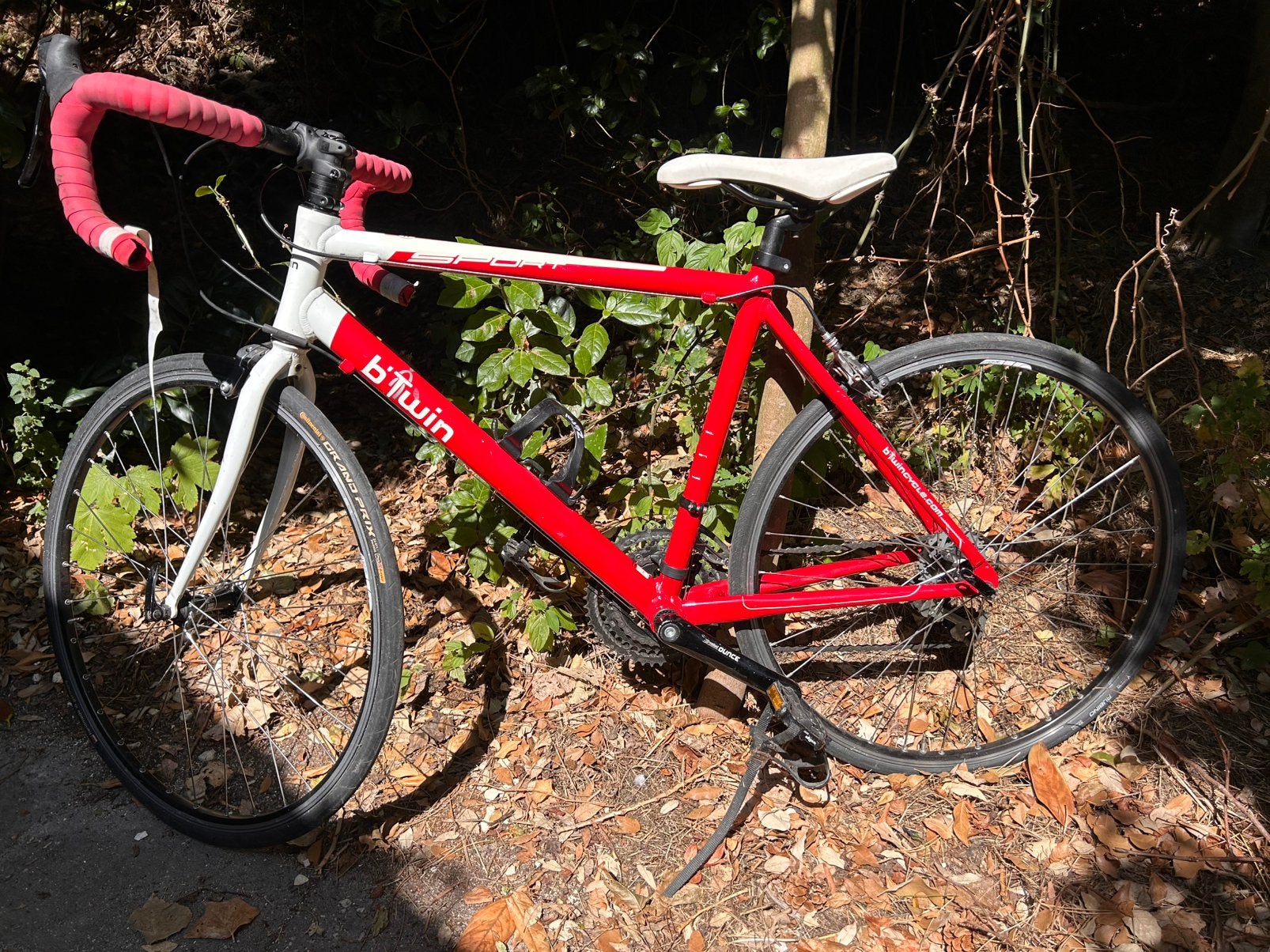 Racefiets kind 24 inch B Twin, Gebruikt, Velgrem, Aluminium, Minder dan 49 cm