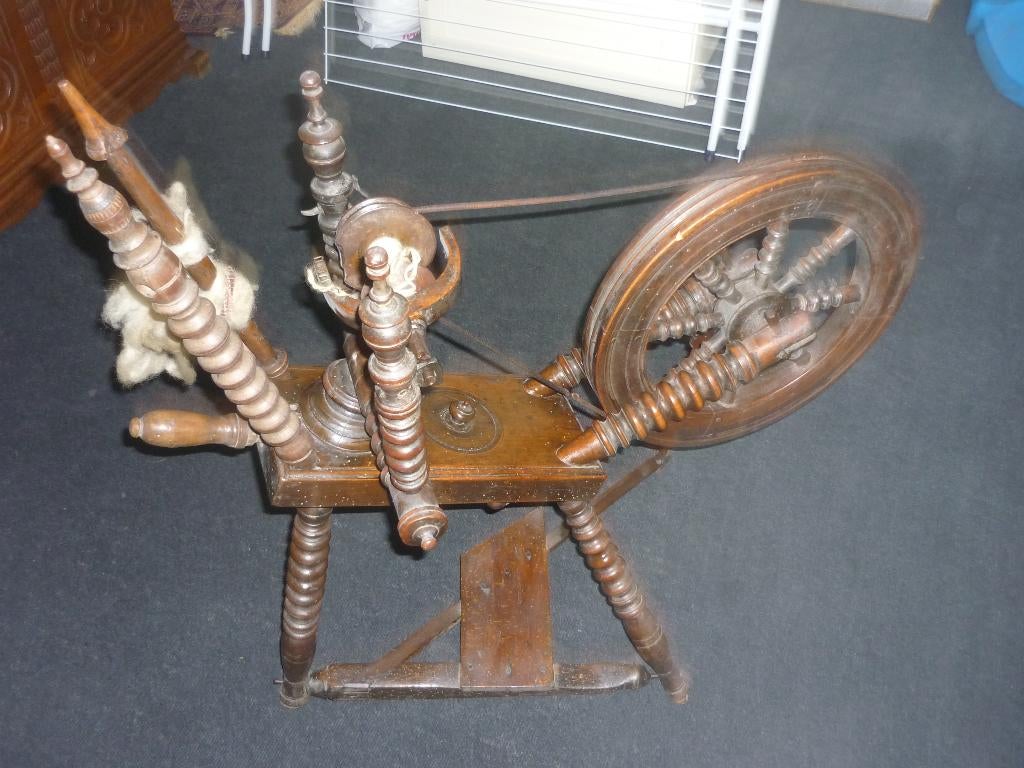 spinnewiel antiek, Hobby en Vrije tijd, Spinnewielen en Spinnen, Ophalen, Refurbished, Spinnewiel