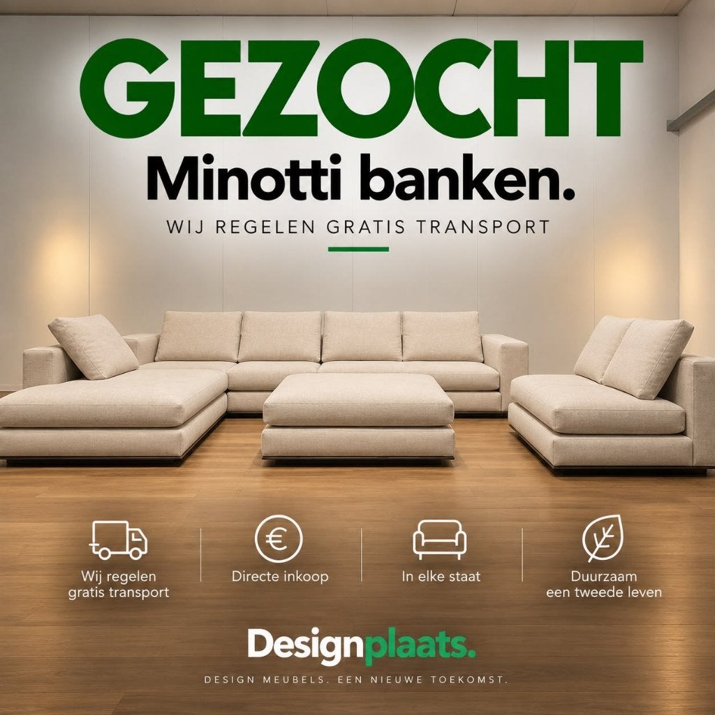GEZOCHT: Minotti Bank / Hoekbank — Directe Inkoop, Huis en Inrichting, Minotti, Design Bank Bankstel Zetel Minotti, Www.designplaats.nl