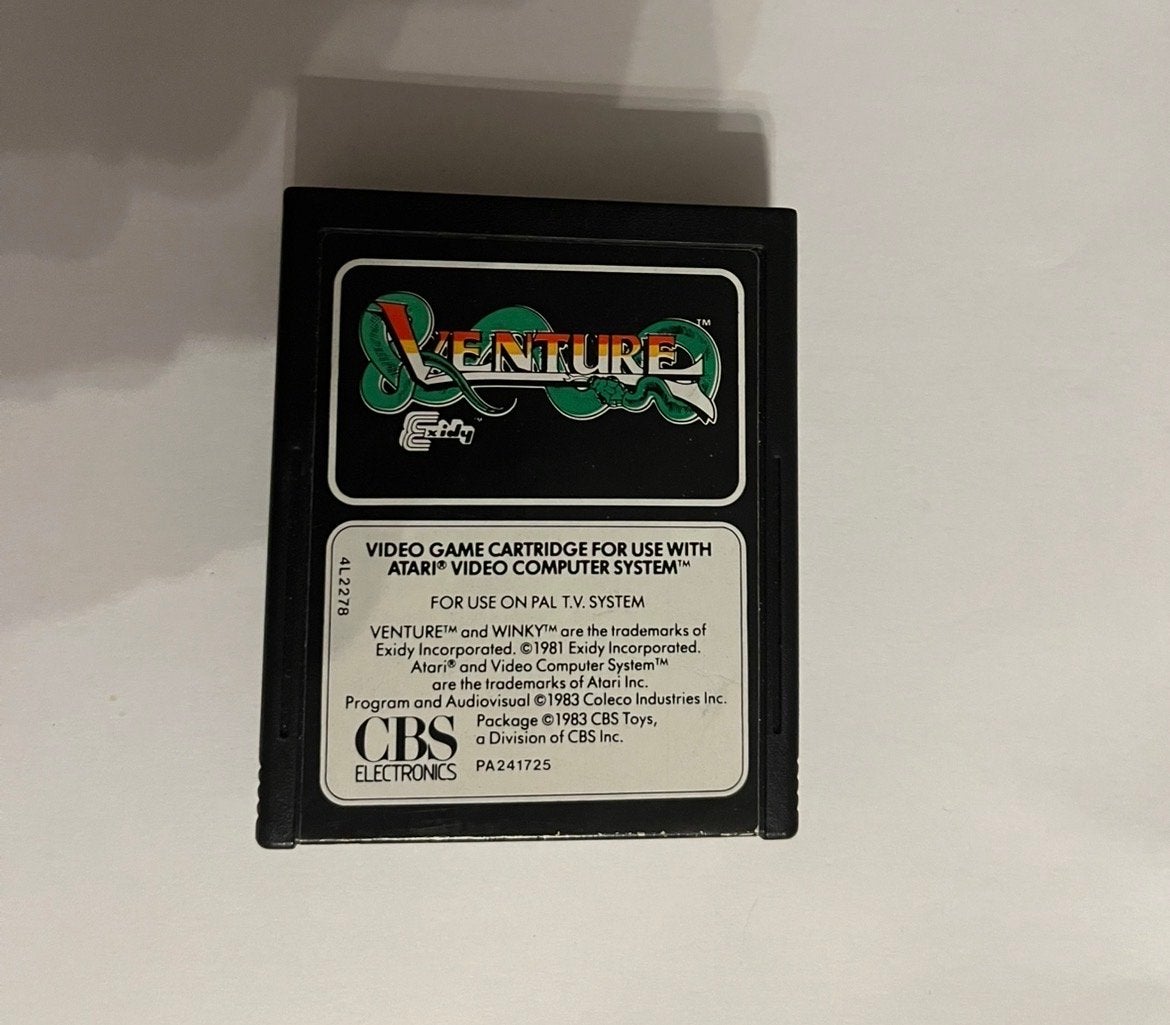 Venture Atari 2600 PAL Videogame Cartridge CBS Electronics, Spelcomputers en Games, Avontuur en Actie, Gebruikt, 1 speler, Ophalen of Verzenden