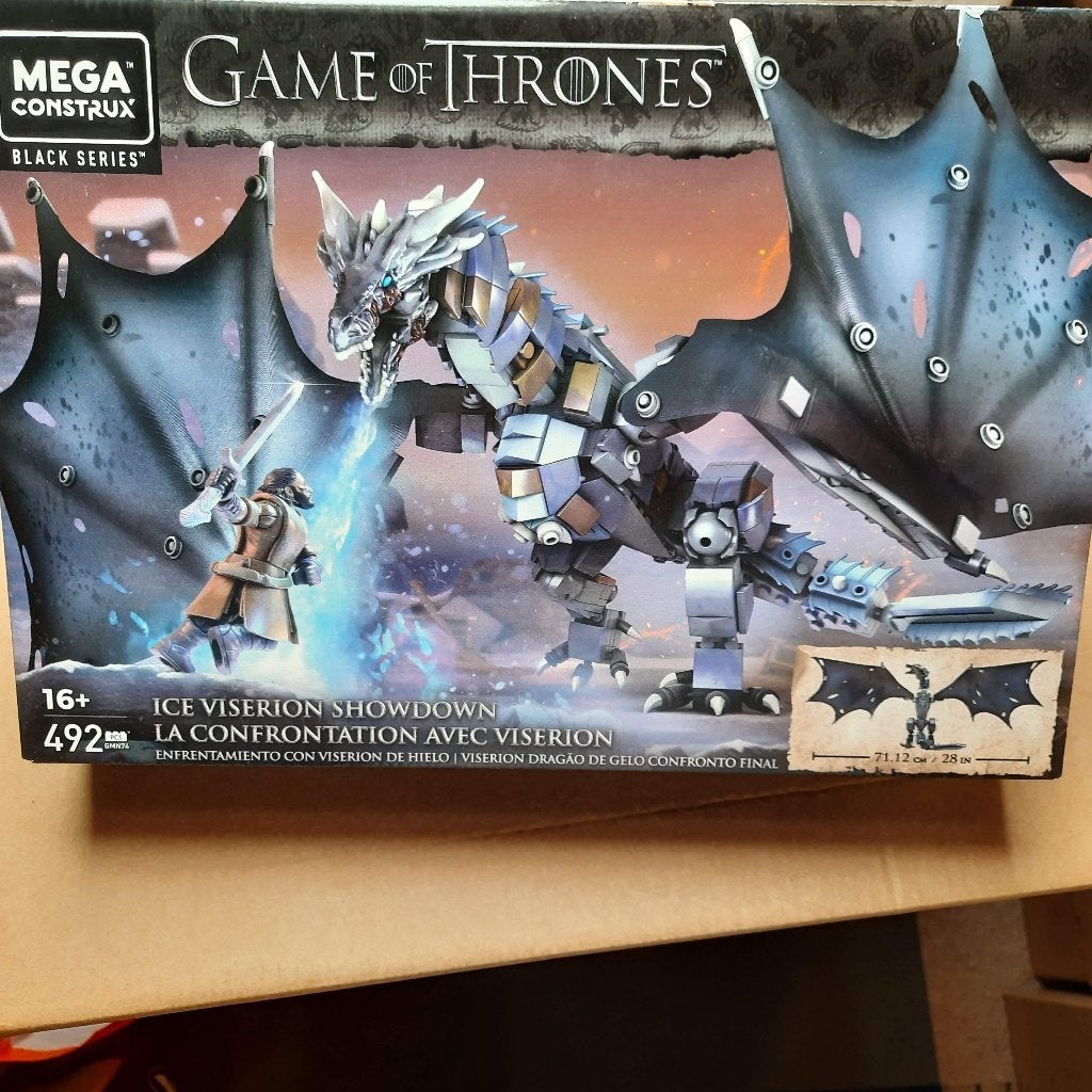 Mega Construx Game of Thrones GMN74 Ice Viserion Showdown, Ophalen of Verzenden, Nieuw, Megabloks