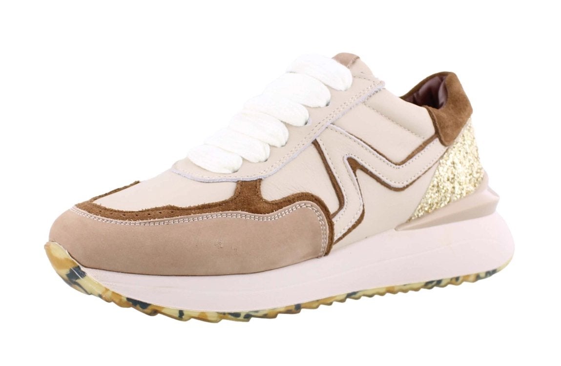 NIEUW Accademia 72 sneaker beige, sportief lopen heerlijk !, Ophalen of Verzenden, Zo goed als nieuw, Beige, Sneakers of Gympen