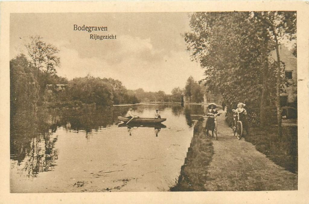 701-183-047 Bodegraven Rijngezicht, Verzamelen, Ansichtkaarten | Nederland, Verzenden, Voor 1920, Zuid-Holland