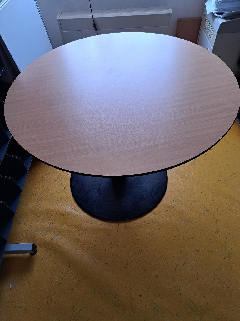 ronde tafel, doorsnee 100 cm, Ophalen, Rond, Zo goed als nieuw, Modern