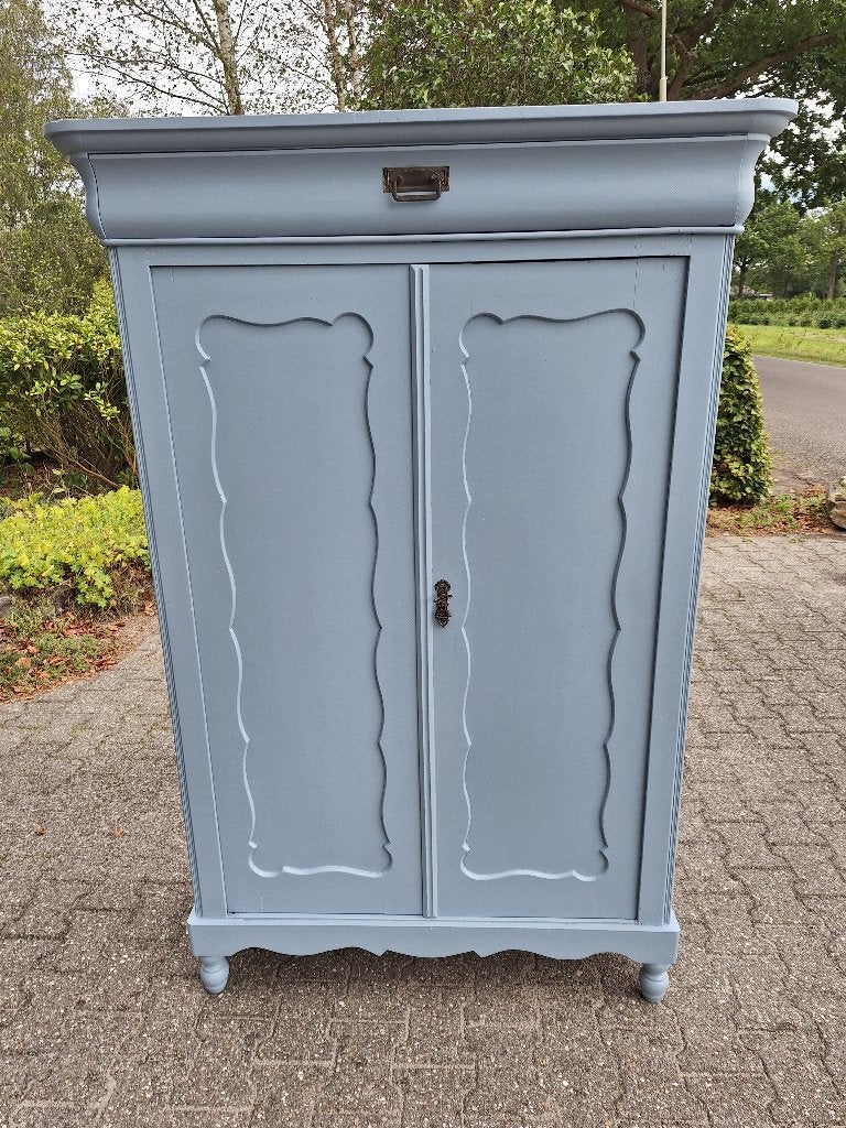 Antiek Brocante grenen Biedermeier meidenkast, Ophalen
