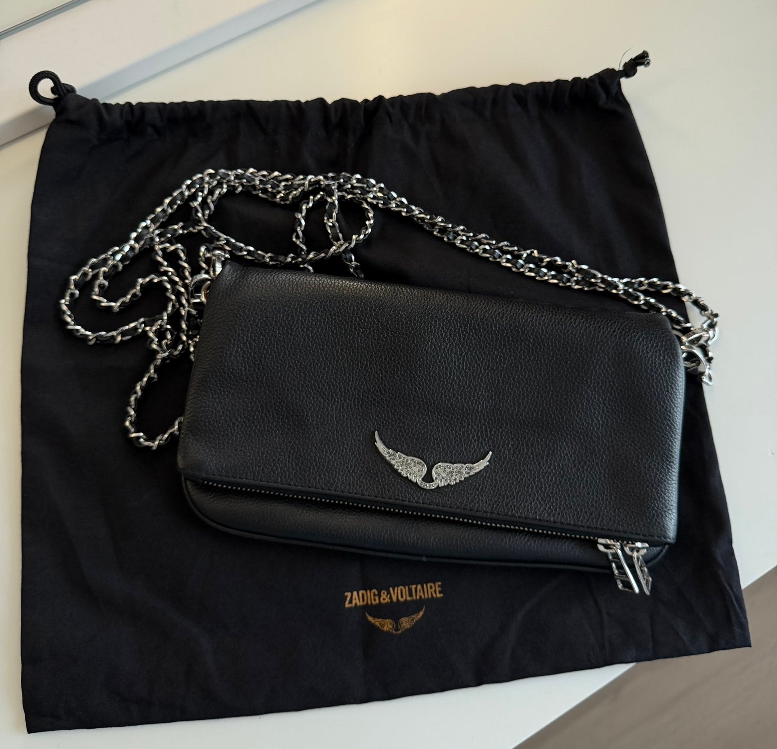 Zadig & voltaire tas, Sieraden, Tassen en Uiterlijk, Ophalen of Verzenden, Zo goed als nieuw, Zwart, Schoudertasje