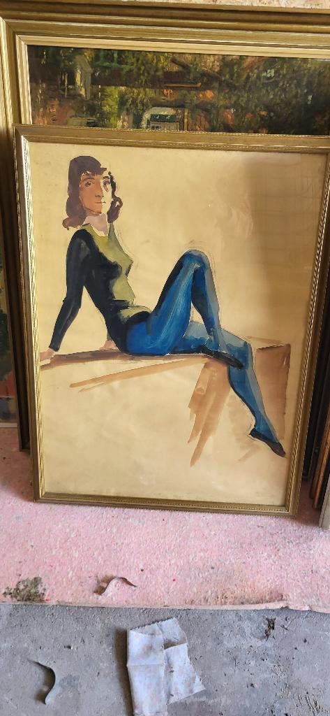 Aquarellen van Flip Hamers, Antiek en Kunst, Kunst | Schilderijen | Klassiek, Ophalen