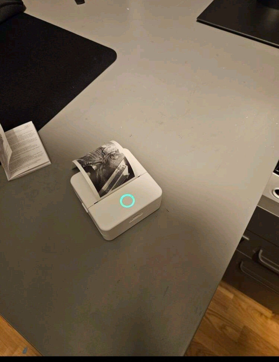 Mini Draagbare Thermische Printer met Rollen Papier, Computers en Software, Zwart-en-wit printen, Fotoprinter, Draadloos, Zo goed als nieuw