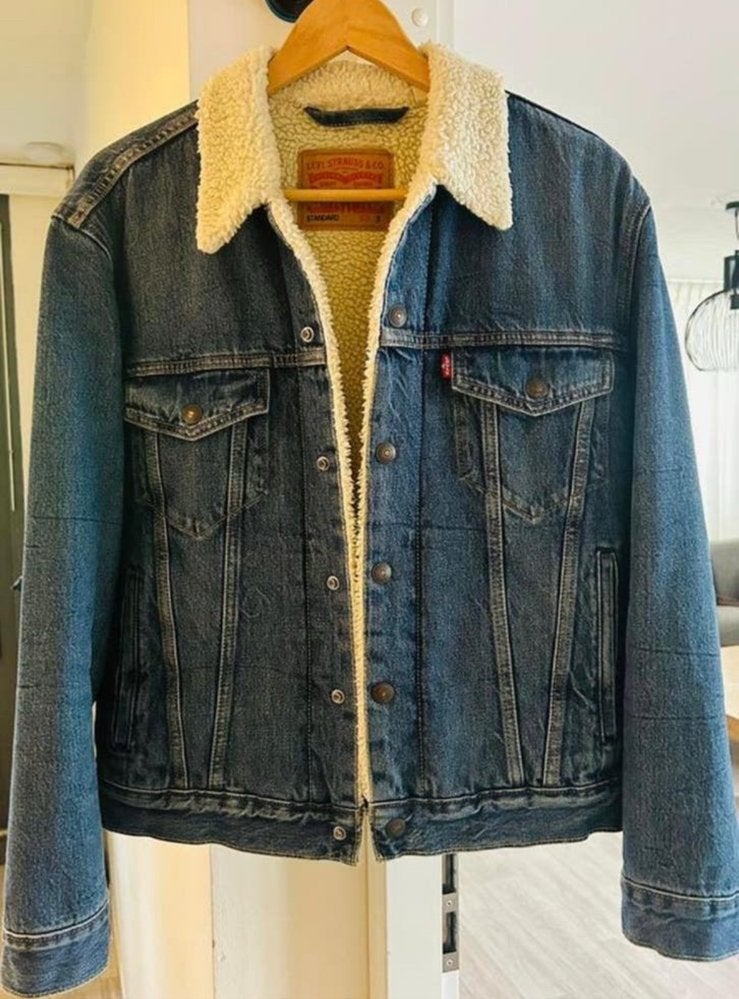 Levi's Sherpa spijkerjas, Kleding | Heren, Jassen | Zomer, Ophalen of Verzenden, Zo goed als nieuw, Blauw