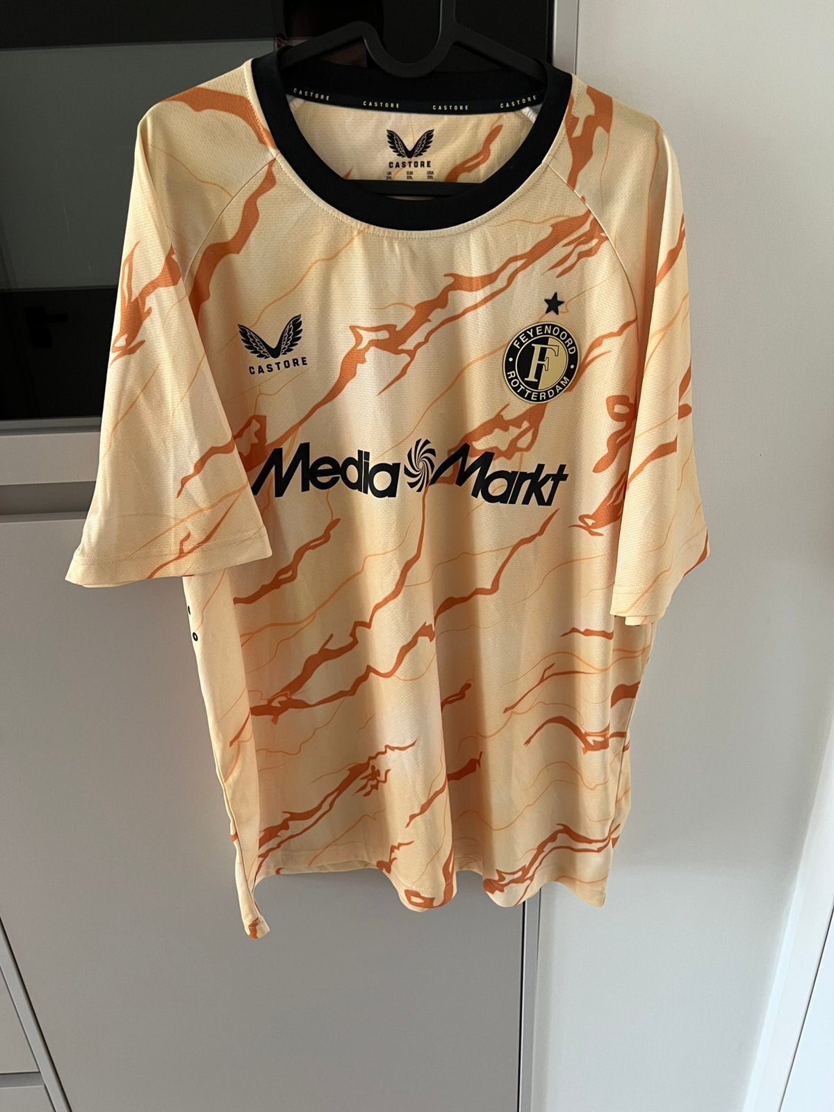 Feyenoord Castore shirt 2023/2024 uitshirt maat 2XL, Ophalen of Verzenden, Zo goed als nieuw, Oranje