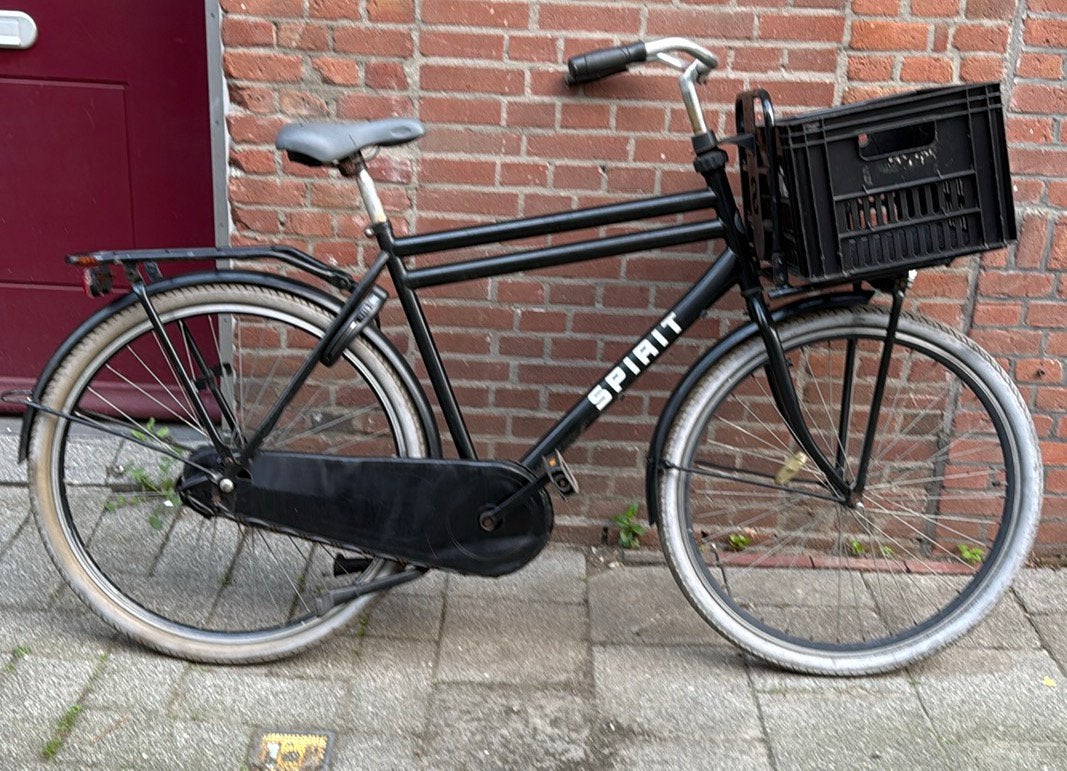 herenfiets 28 inch met terugtraprem (frame 57 cm), Fietsen en Brommers, Terugtraprem, Gebruikt, 57 tot 61 cm, Ophalen