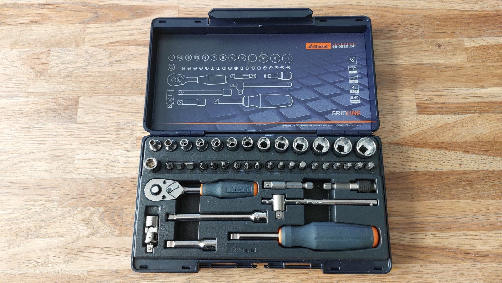 Garant (Hazet) dopsleutelset 1/4" 630325 SD, Doe-het-zelf en Verbouw, Gereedschap | Handgereedschap, Ophalen of Verzenden, Nieuw