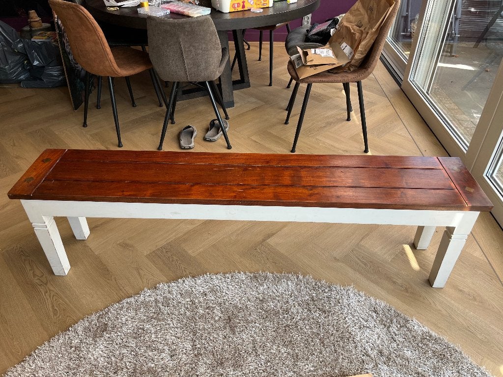 Bankje, Huis en Inrichting, Banken | Bankstellen, Ophalen, Minder dan 75 cm, 150 tot 200 cm, Tweepersoons
