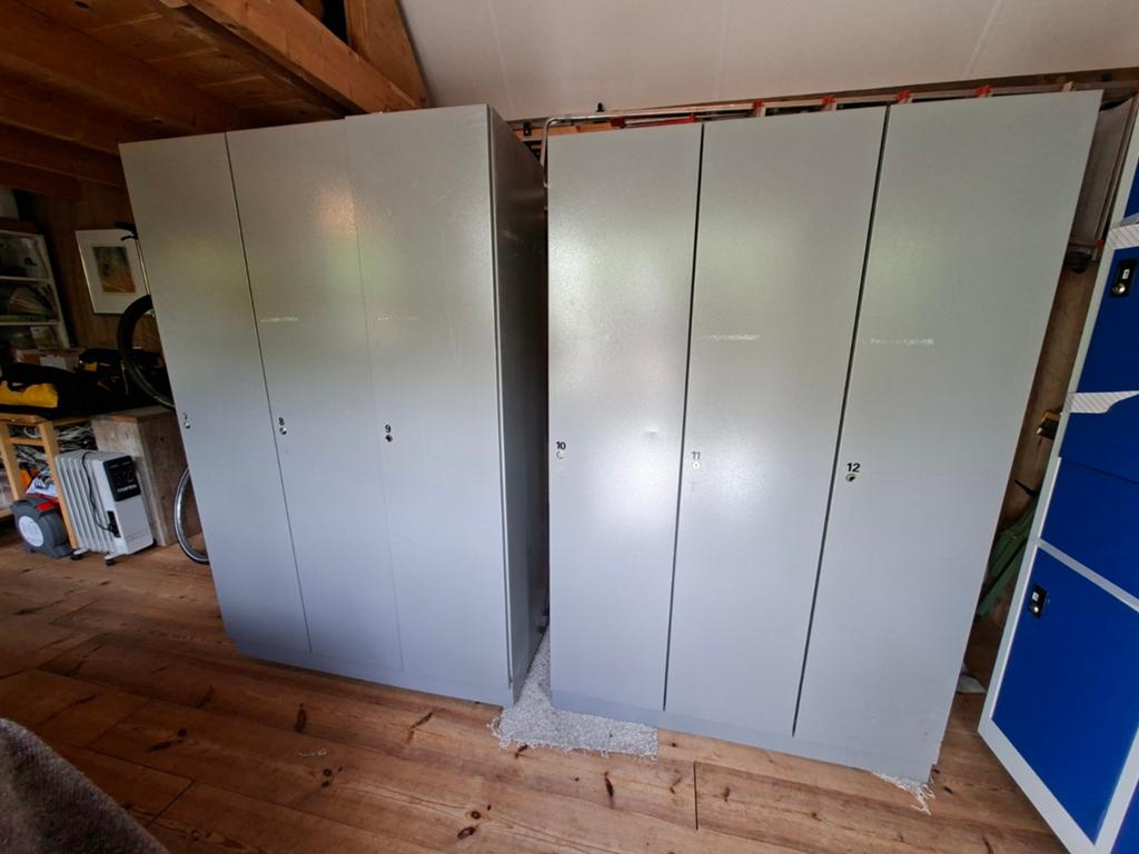 Lockerkasten metaal grijs, Huis en Inrichting, Ophalen, 50 tot 100 cm, Minder dan 100 cm, Metaal