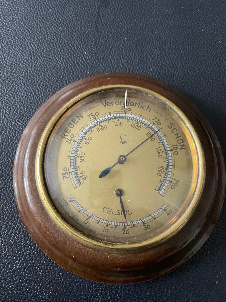 Barometer- weerstation Lufft Duitsland, ca1960, Ophalen of Verzenden