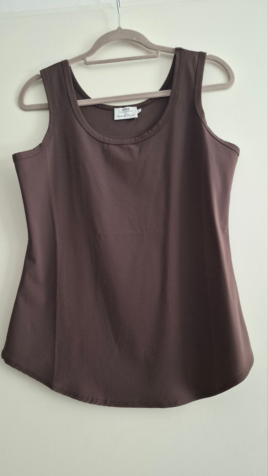 Nicolette Kluijver singlet bruin, Kleding | Dames, Maat 38/40 (M), Bruin, Ophalen of Verzenden, Zo goed als nieuw
