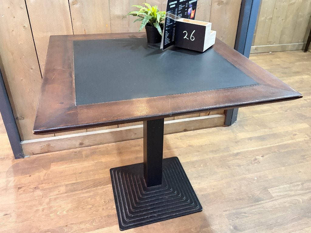 (11x) Bistrotafel met gietijzeren poot, Huis en Inrichting, Tafels | Eettafels, Ophalen, 50 tot 100 cm, Rond, 50 tot 100 cm
