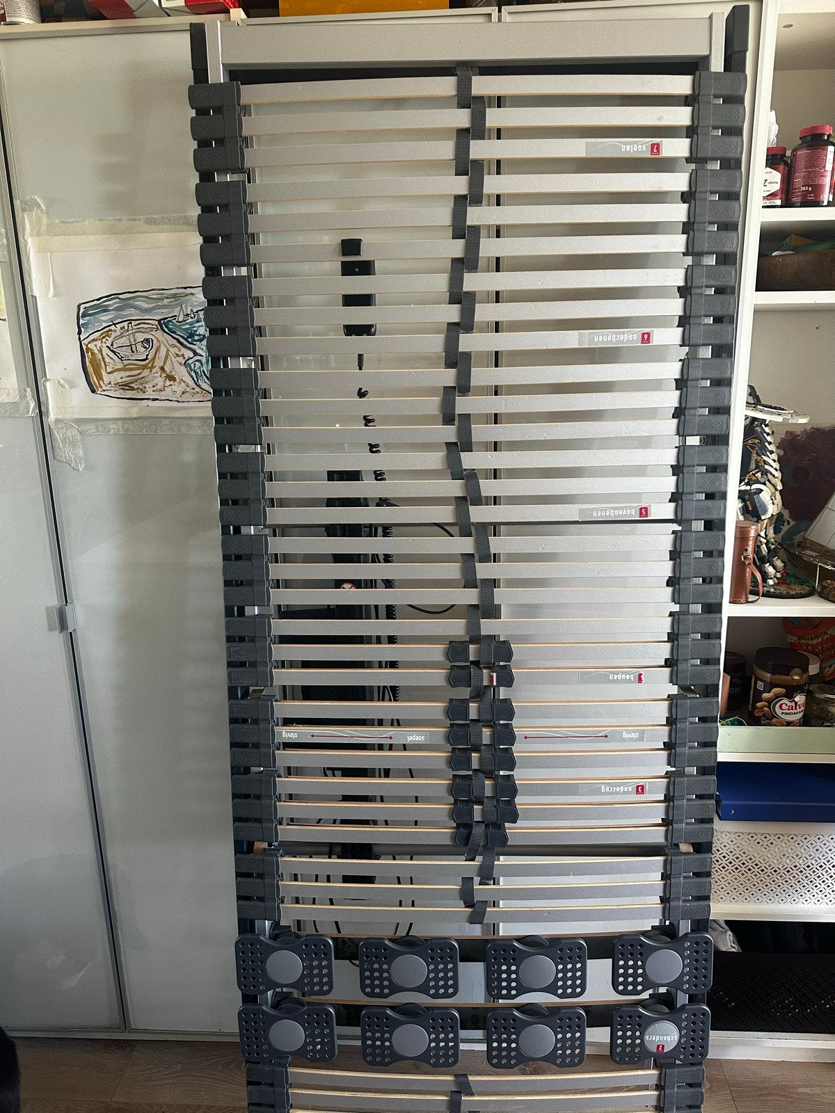 Bossflex 640 Deluxe Elektrisch Verstelbare Lattenbodem 80 cm, Ophalen, Overige materialen, Verstelbaar, Eenpersoons