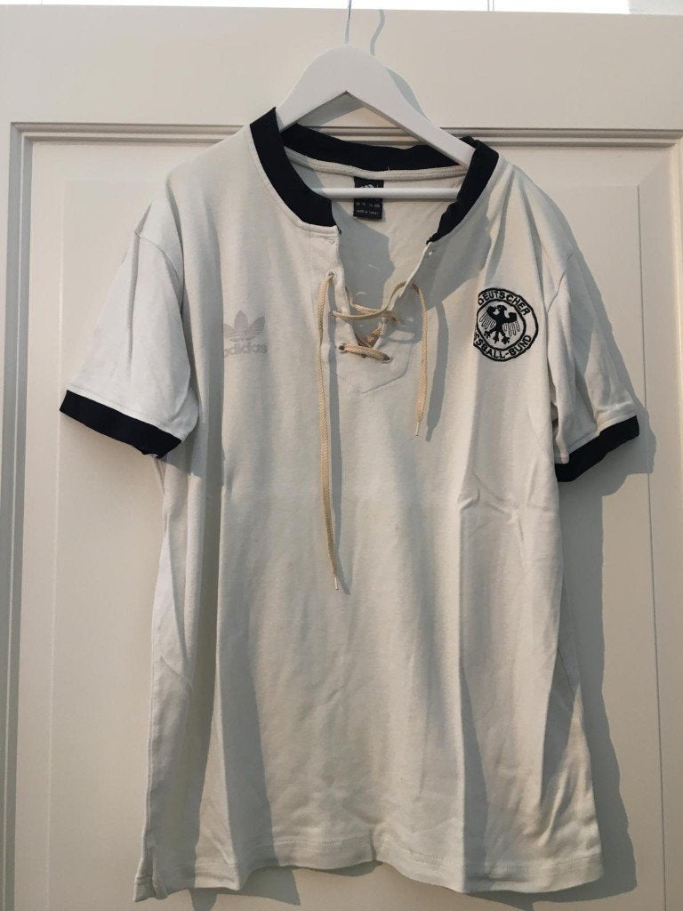 #VSL01 Retroshirt Duitsland te koop!! Maat L, Maat L, Verzenden, Zo goed als nieuw, Shirt