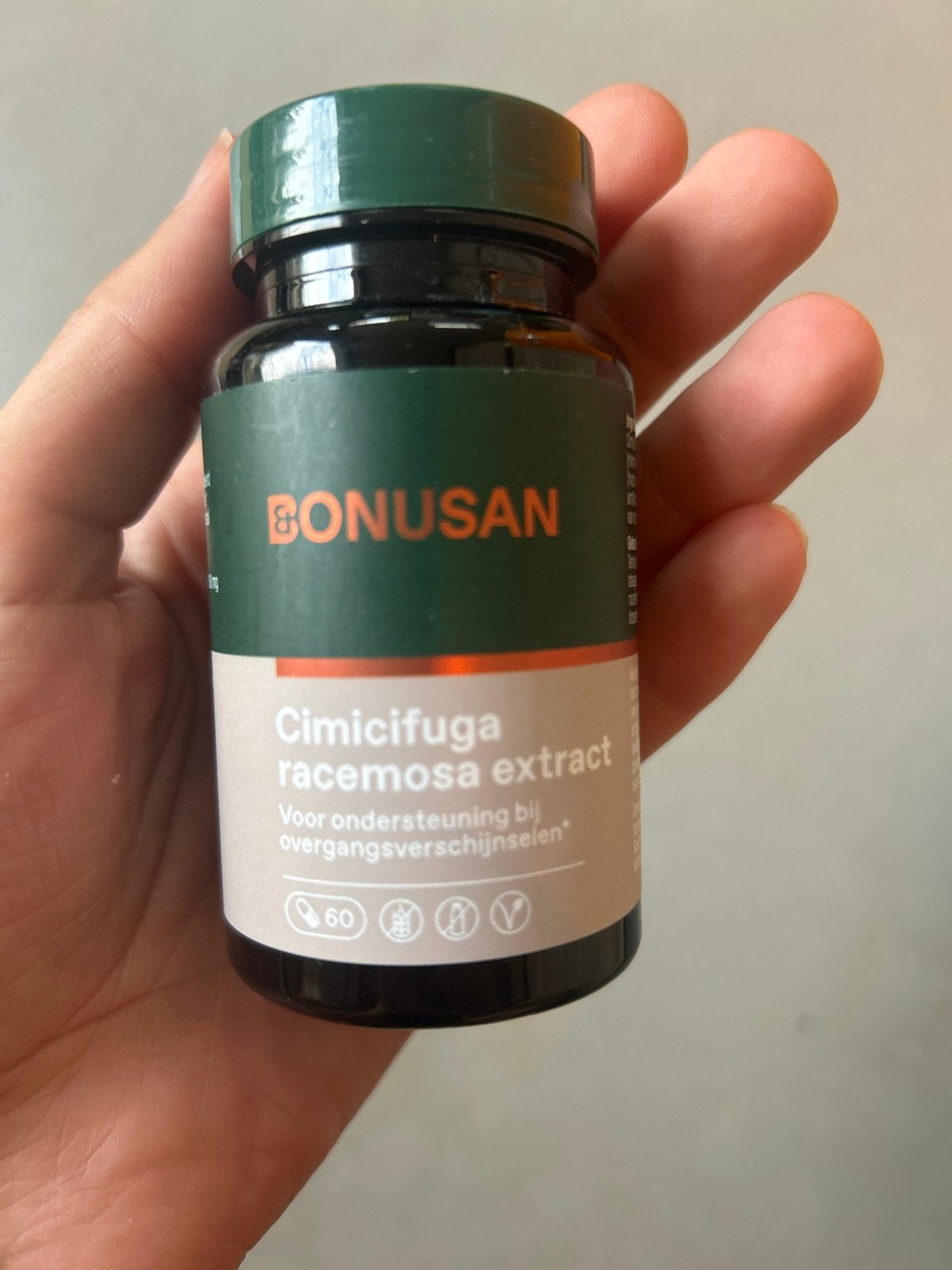 Bonusan Cimicifuga racemosa extract - 60 capsules, Ophalen of Verzenden, Nieuw, Poeder of Drank