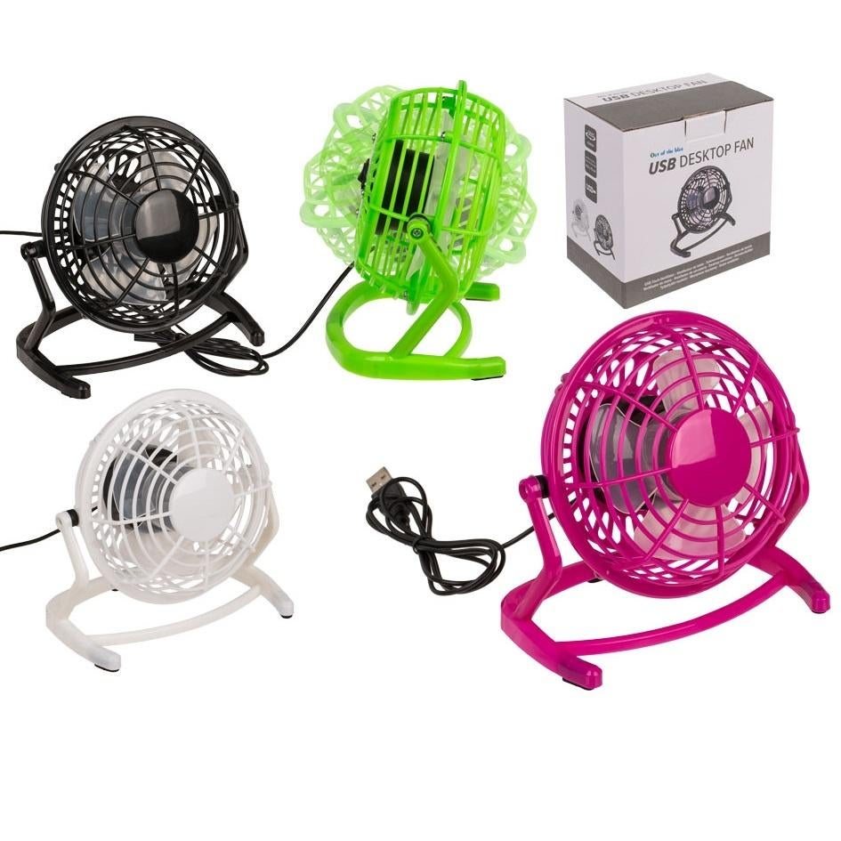 Tafel ventilator met USB aansluiting, Witgoed en Apparatuur, Ventilatoren, Nieuw, Tafelventilator, Ophalen of Verzenden