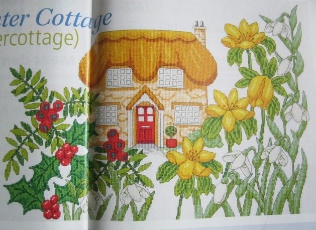 Borduurpatroon Engelse Cottage en Flowers  nr 7717, Hobby en Vrije tijd, Verzenden, Nieuw, Handborduren, Patroon
