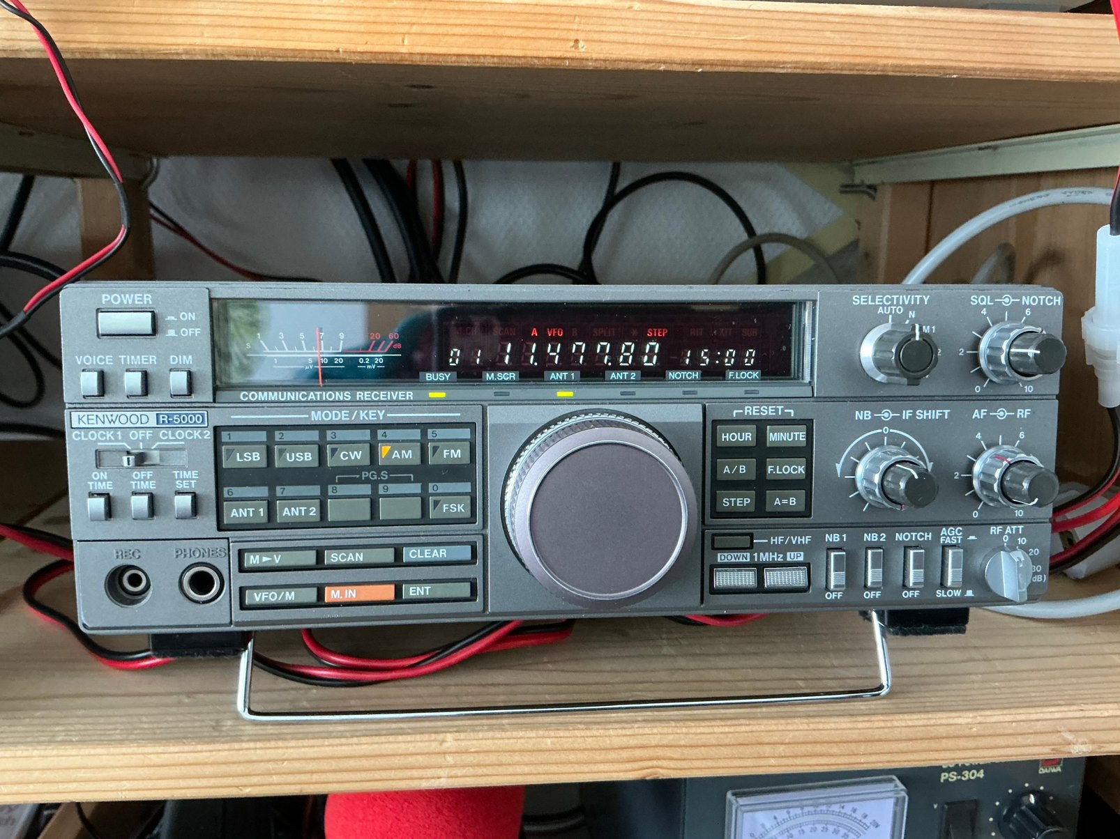 Kenwood R-5000 + VHF converter, Telecommunicatie, Ophalen of Verzenden, Zo goed als nieuw