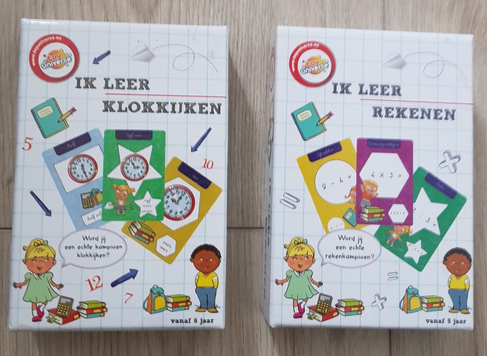 Ik Leer Klokkijken & Ik Leer Rekenen - Educatieve Spellen, Ophalen, Gebruikt, Taal en Lezen