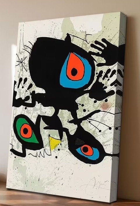Joan Miró - Hommage - Canvas Schilderij, Verzenden