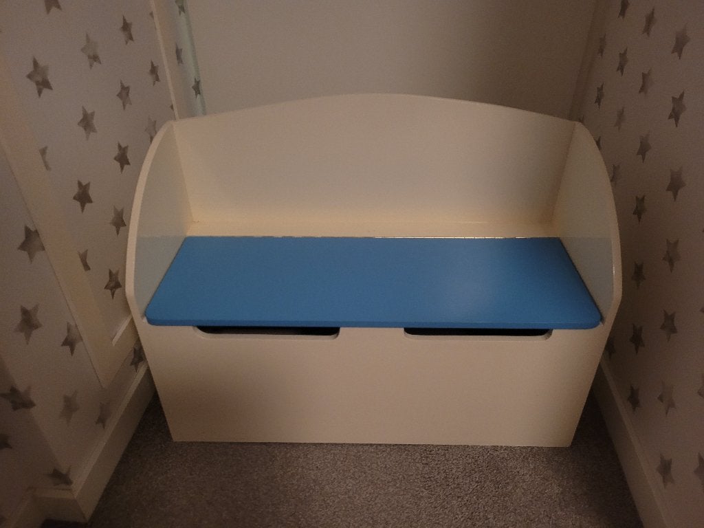 Kinderbank blauw, Kinderen en Baby's, Ophalen, Gebruikt, Stoel(en)