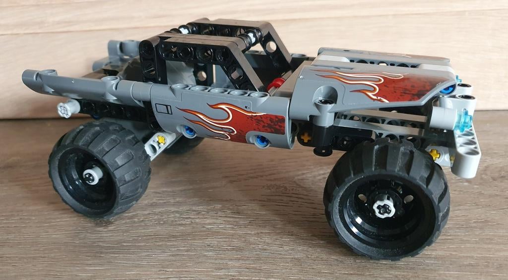 Lego Technic 42090 Vluchtwagen pullback Getaway truck, Ophalen of Verzenden, Gebruikt, Complete set, Lego