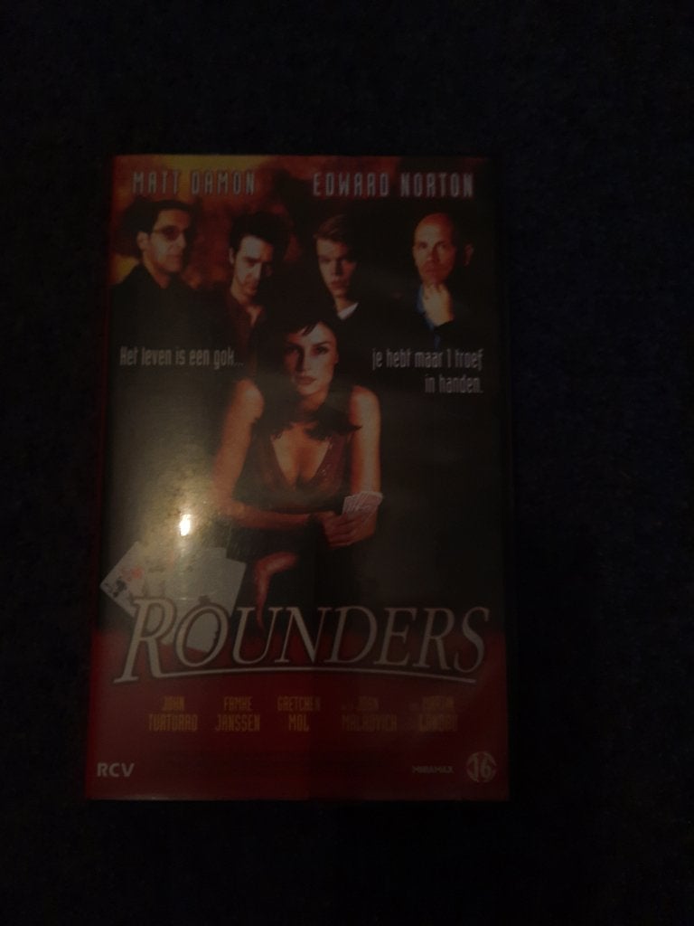 ROUNDERS! Thriller met Famke Janssen Op VIDEO!, Verzenden, Zo goed als nieuw, VHS, Vanaf 12 jaar