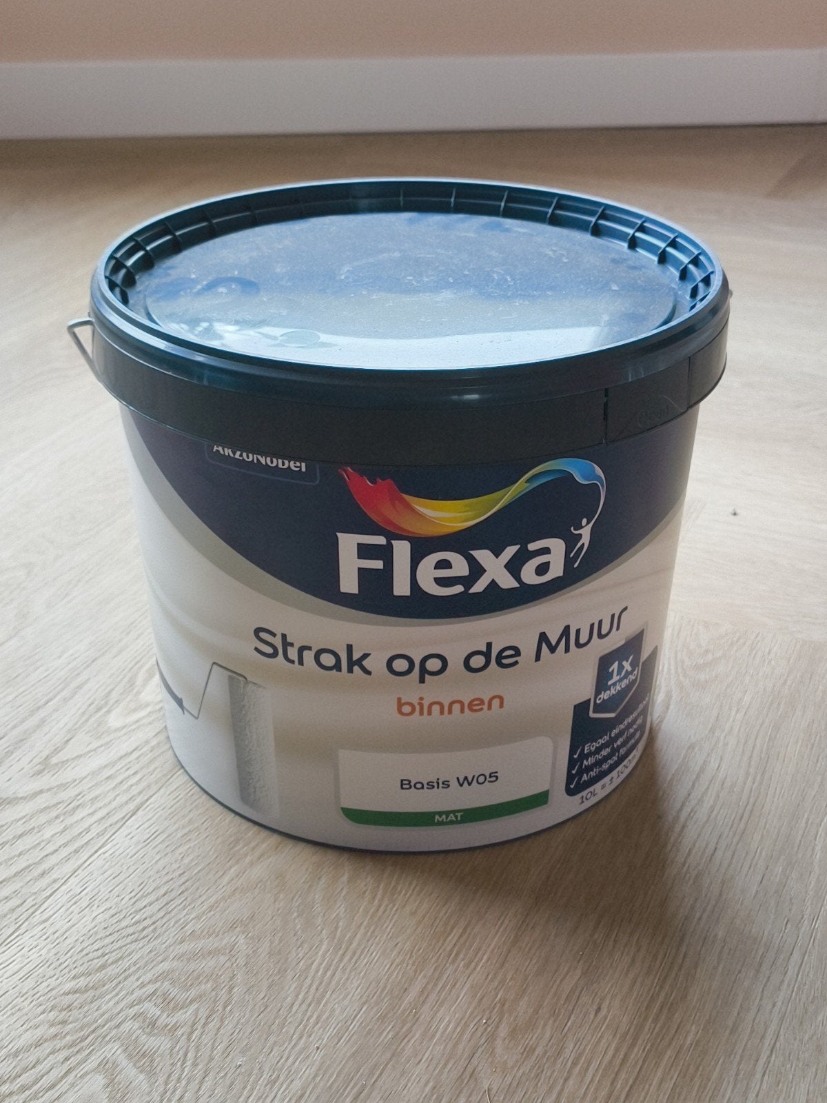 Flexa Strak op de Muur binnen - 10 liter - Rock Salt, Ophalen, Nieuw, Wit