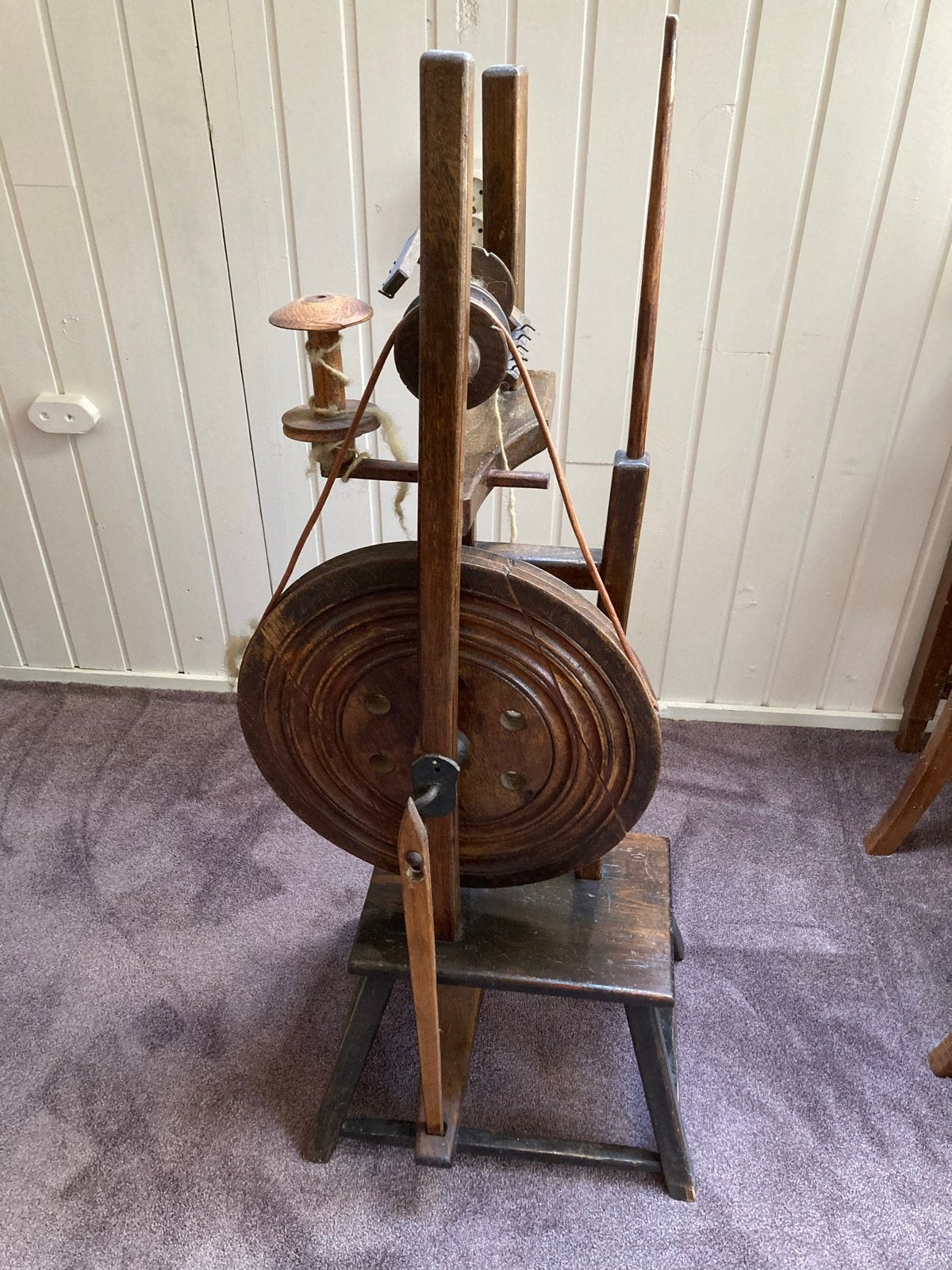 Antiek Spinnenwiel - Decoratief en Functioneel, Hobby en Vrije tijd, Ophalen of Verzenden, Gebruikt, Spinnewiel