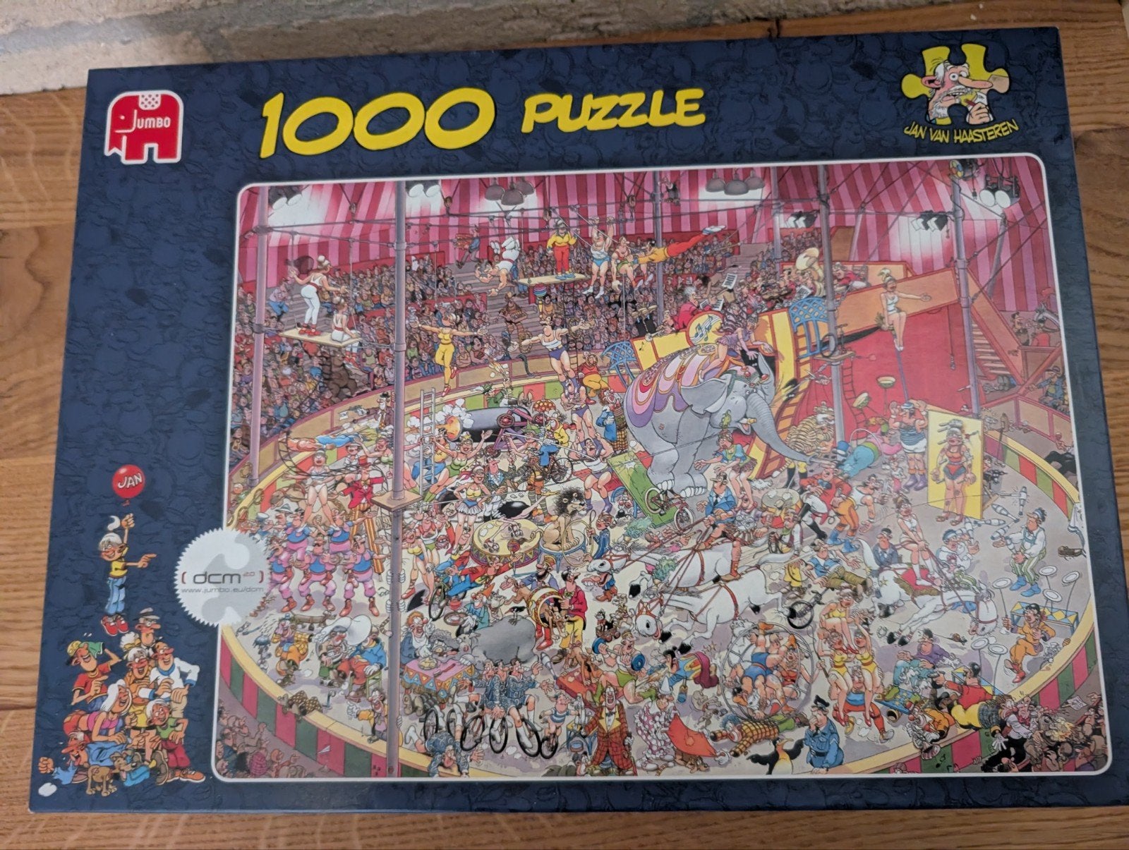 Jan van Haasteren Puzzel - Circus - 1000 stukjes, Ophalen of Verzenden, 500 t/m 1500 stukjes, Gebruikt, Legpuzzel