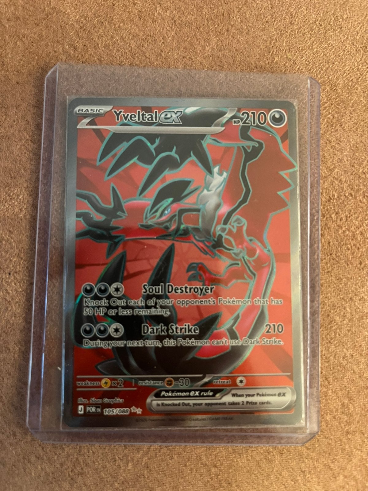 Yveltal EX 105/088, Ophalen of Verzenden, Zo goed als nieuw