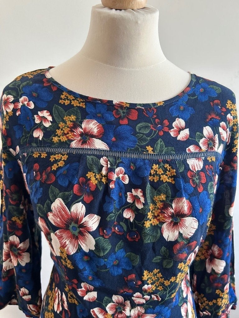 King Louie maat 40 zomers bloemen jurkje 3237, Kleding | Dames, Jurken, Maat 38/40 (M), Blauw, Ophalen of Verzenden, Zo goed als nieuw