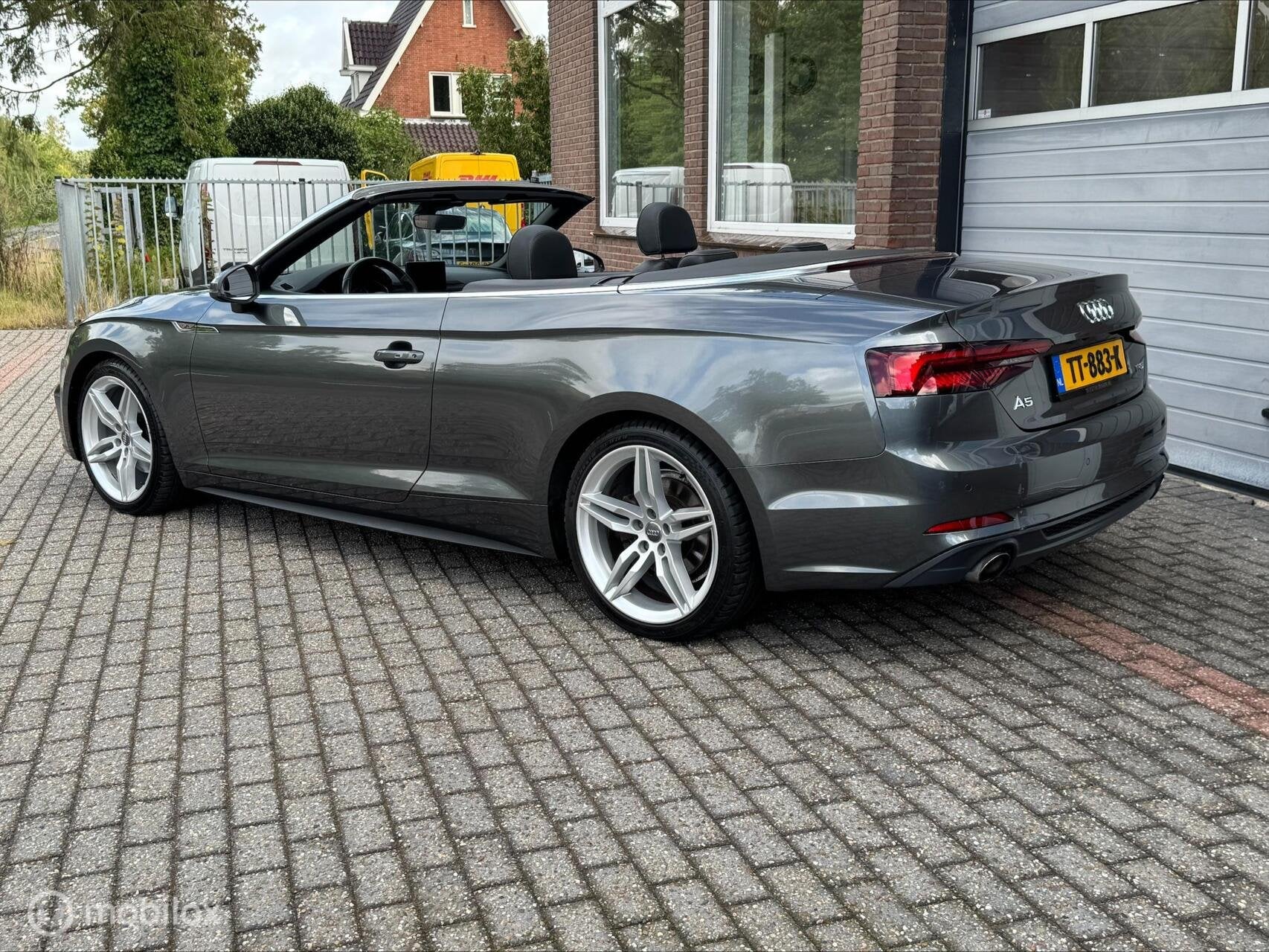 Audi A5 Cabriolet 2.0 TFSI S LINE DSG CAMERA/NAVI/STOEL.VW, Gebruikt, Euro 6, 4 stoelen, Leder