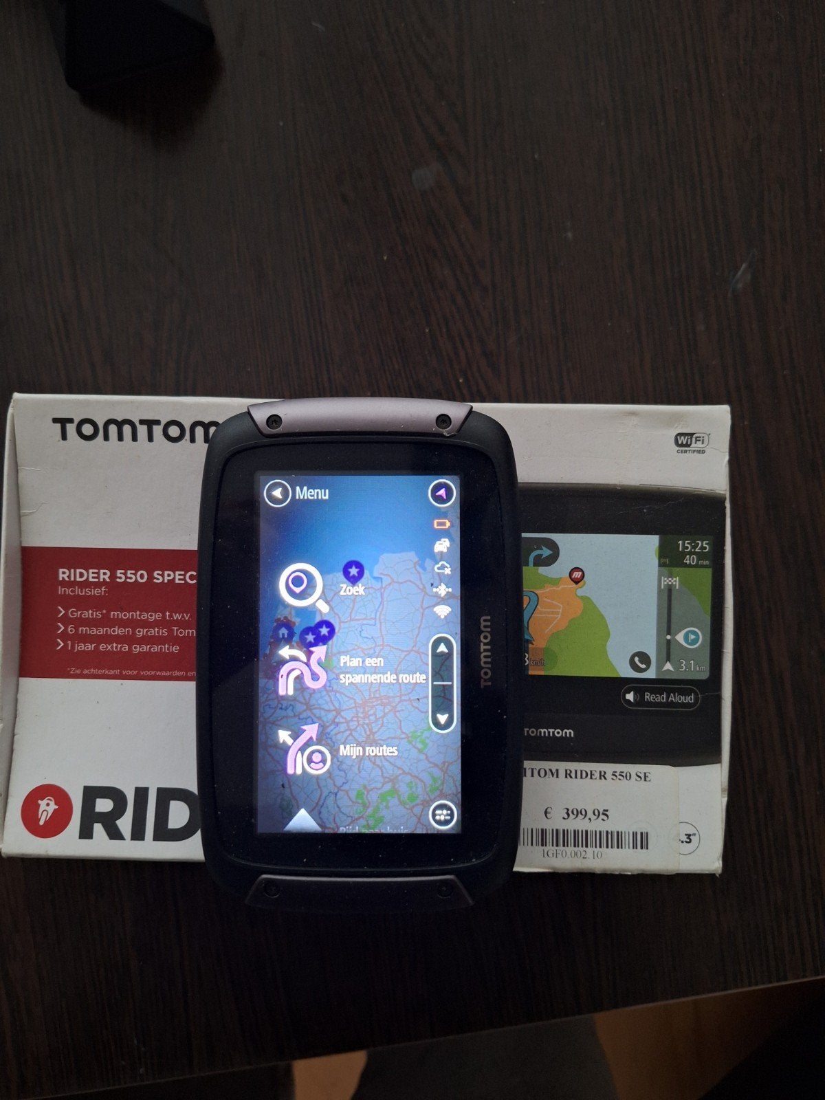 TomTom Rider 550SE motor navigatie met accessoires, Motoren, Ophalen of Verzenden, Zo goed als nieuw
