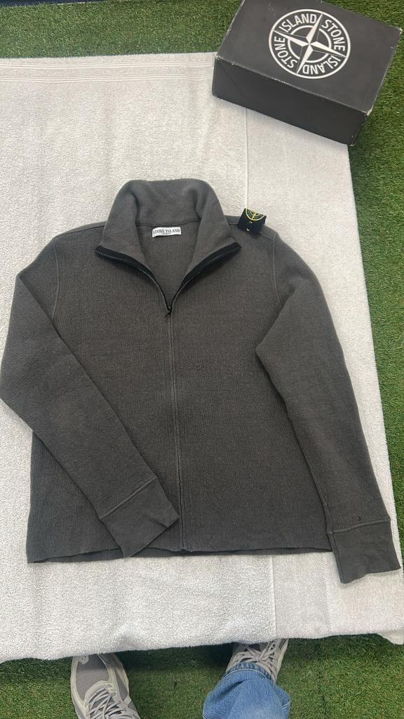 Stone Island Vest Sweater met rits Gilet Knitwear met badge, ., Maat 56/58 (XL), Ophalen of Verzenden, .